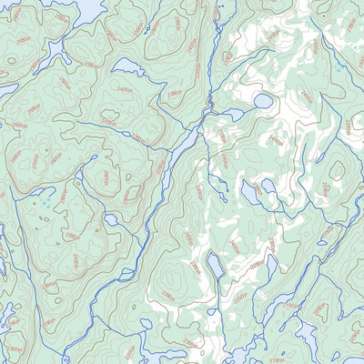 Natural Resources Canada Lac Trémaudan, QC (022K05 Toporama) digital map