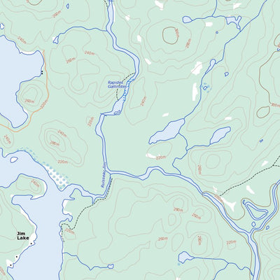 Natural Resources Canada Lac Usborne, QC (031K02 Toporama) digital map