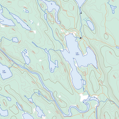 Natural Resources Canada Lac Usborne, QC (031K02 Toporama) digital map