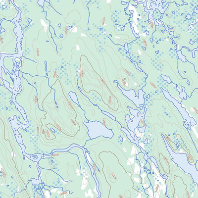 Natural Resources Canada Lac Vannes (023O15 Toporama) digital map