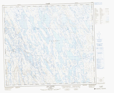 Natural Resources Canada Lac Vannes, QC (023O15 CanMatrix) digital map