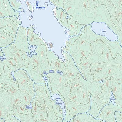 Natural Resources Canada Lac Vermont, QC (022D14 Toporama) digital map