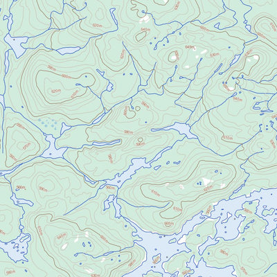 Natural Resources Canada Lac Vreisnic, QC (023P03 Toporama) digital map