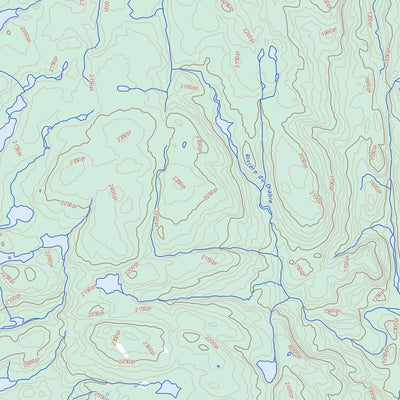 Natural Resources Canada Lac Walker, QC (022J06 Toporama) digital map