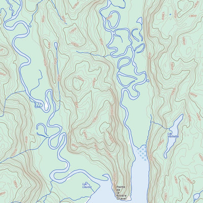 Natural Resources Canada Lac Walker, QC (022J06 Toporama) digital map