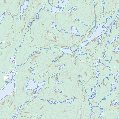 Natural Resources Canada Lac Wiashgamic (032C10 Toporama) digital map