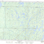 Natural Resources Canada Lac Wiashgamic, QC (032C10 CanMatrix) digital map
