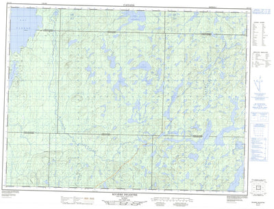 Natural Resources Canada Lac Wiashgamic, QC (032C10 CanMatrix) digital map