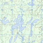 Natural Resources Canada Lac Wiashgamic, QC (032C10 CanMatrix) digital map