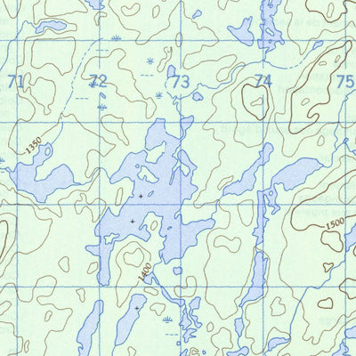 Natural Resources Canada Lac Wiashgamic, QC (032C10 CanMatrix) digital map