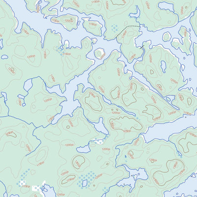 Natural Resources Canada Lac Winawash, QC (031M08 Toporama) digital map