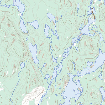 Natural Resources Canada Lac Woollett, QC (032P05 Toporama) digital map