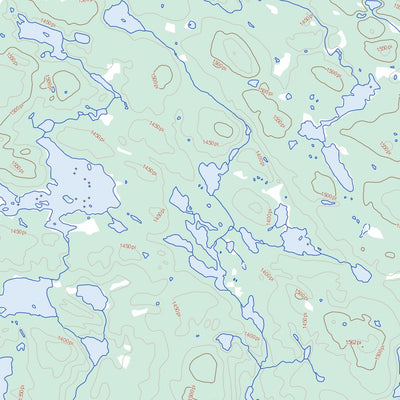 Natural Resources Canada Lac Ythier (024A05 Toporama) digital map