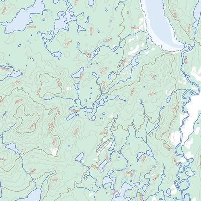 Natural Resources Canada Lacs Belmont, NL (022P10 Toporama) digital map