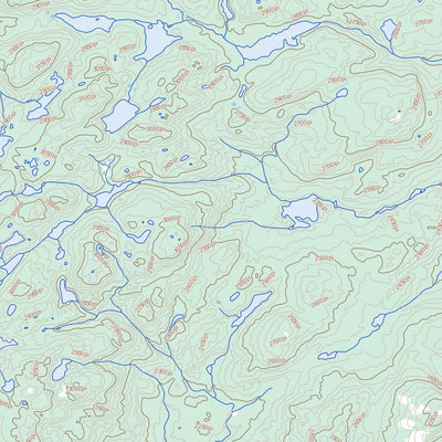 Natural Resources Canada Lacs Belmont, NL (022P10 Toporama) digital map