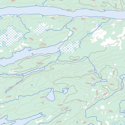 Natural Resources Canada Lacs Village, QC (033B03 Toporama) digital map
