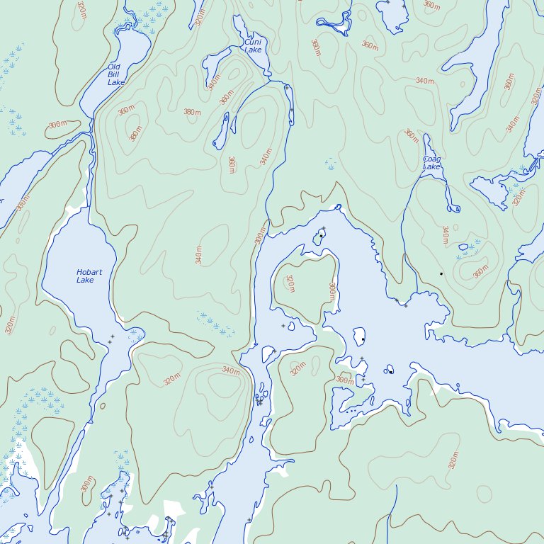 Lady Evelyn Lake, ON (041P08 Toporama) Map by Natural Resources Canada ...