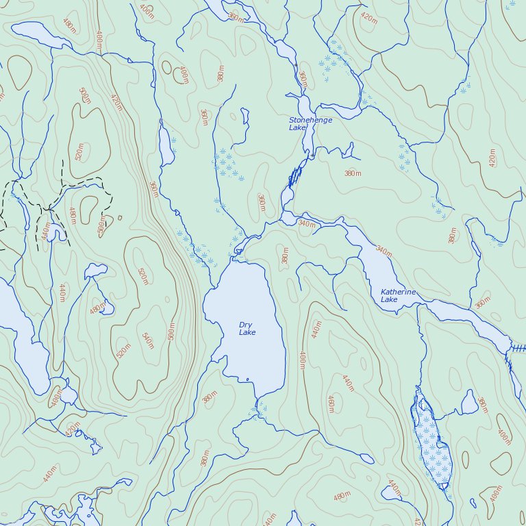 Lady Evelyn Lake, ON (041P08 Toporama) Map by Natural Resources Canada ...