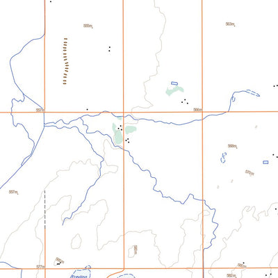 Natural Resources Canada Lake Lenore, SK (073A07 Toporama) digital map