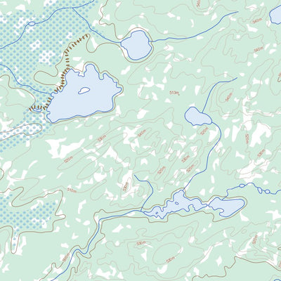Natural Resources Canada Langley Lake, SK (074F07 Toporama) digital map