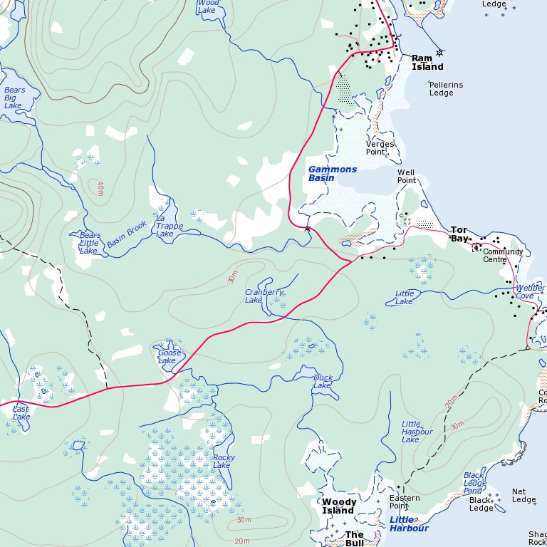Larrys River, NS (011F03 Toporama) Map by Natural Resources Canada ...