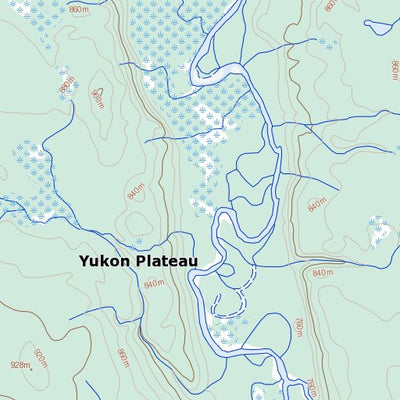 Natural Resources Canada Leckie Lake, YT (105H12 Toporama) digital map