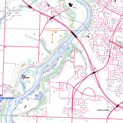 Natural Resources Canada Leduc, AB (083H05 Toporama) digital map
