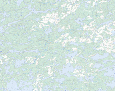 Natural Resources Canada Lennan Lake, ON (052L08 Toporama) digital map