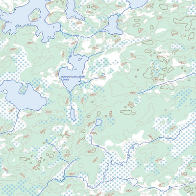 Natural Resources Canada Lewis Lake, MB (053D12 Toporama) digital map