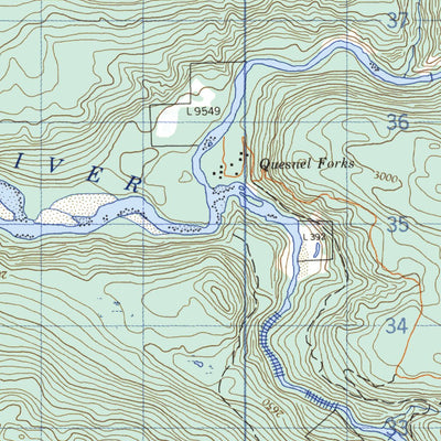 Natural Resources Canada Likely, BC (093A12 CanMatrix) digital map