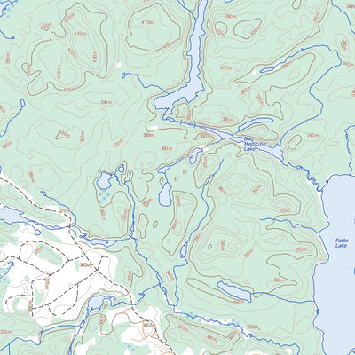 Natural Resources Canada Linklater Lake, ON (052I10 Toporama) digital map