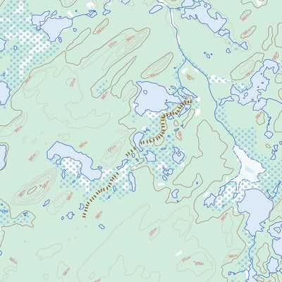 Natural Resources Canada Lisgar Lakes, SK (074G12 Toporama) digital map