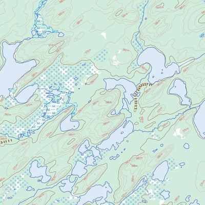 Natural Resources Canada Lisgar Lakes, SK (074G12 Toporama) digital map