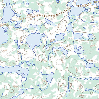 Natural Resources Canada Little Forehead Lake (086A14 Toporama) digital map