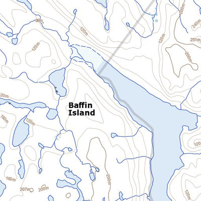 Natural Resources Canada Livingstone Fiord (026J04 Toporama) digital map