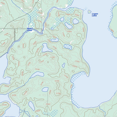 Natural Resources Canada Logan Lake, AB (073M03 Toporama) digital map
