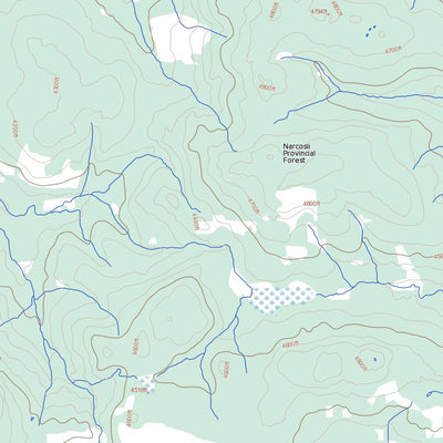 Natural Resources Canada Long John Creek, BC (093B14 Toporama) digital map