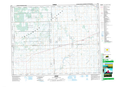 Natural Resources Canada Lorlie, SK (062L14 CanMatrix) digital map