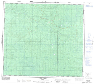 Natural Resources Canada Lovet Creek, AB (084E01 CanMatrix) digital map
