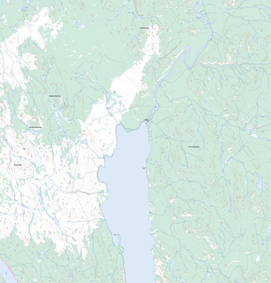 Lower Laberge (105E06 Toporama) Map by Natural Resources Canada ...