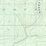 Natural Resources Canada Macintosh Creek, YT (115H14 CanMatrix) digital map