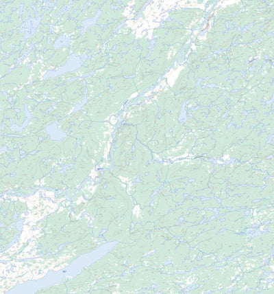 Natural Resources Canada Magpie Lake, NT (075K07 Toporama) digital map