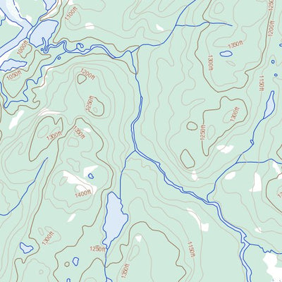 Natural Resources Canada Magpie Lake, NT (075K07 Toporama) digital map