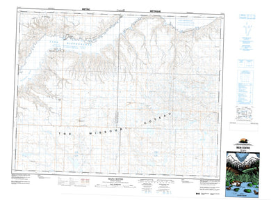 Natural Resources Canada Main Centre, SK (072J11 CanMatrix) digital map