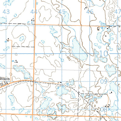Natural Resources Canada Main Centre, SK (072J11 CanMatrix) digital map
