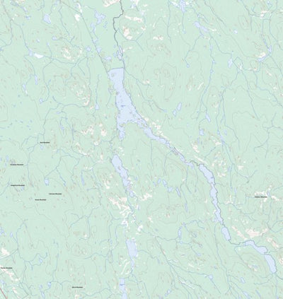 Natural Resources Canada Mandanna Lake, YT (105E13 Toporama) digital map