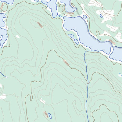 Natural Resources Canada Mandanna Lake, YT (105E13 Toporama) digital map