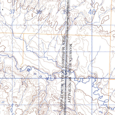 Natural Resources Canada Mankota, SK (072G06 CanMatrix) digital map