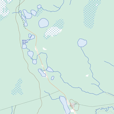 Natural Resources Canada Manning Lake, ON (042A13 Toporama) digital map