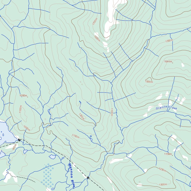 Manson Lakes (093N09 Toporama) Map by Natural Resources Canada | Avenza ...